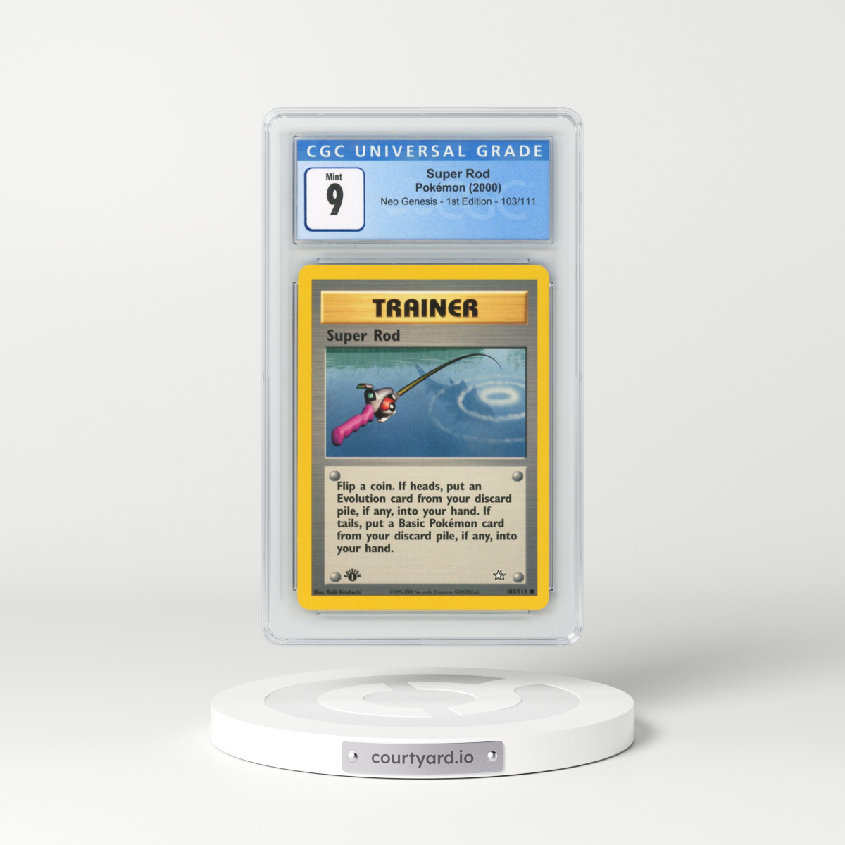 2000 Neo Genesis #103/111 Super Rod - 1st Edition (CGC 9 MINT)