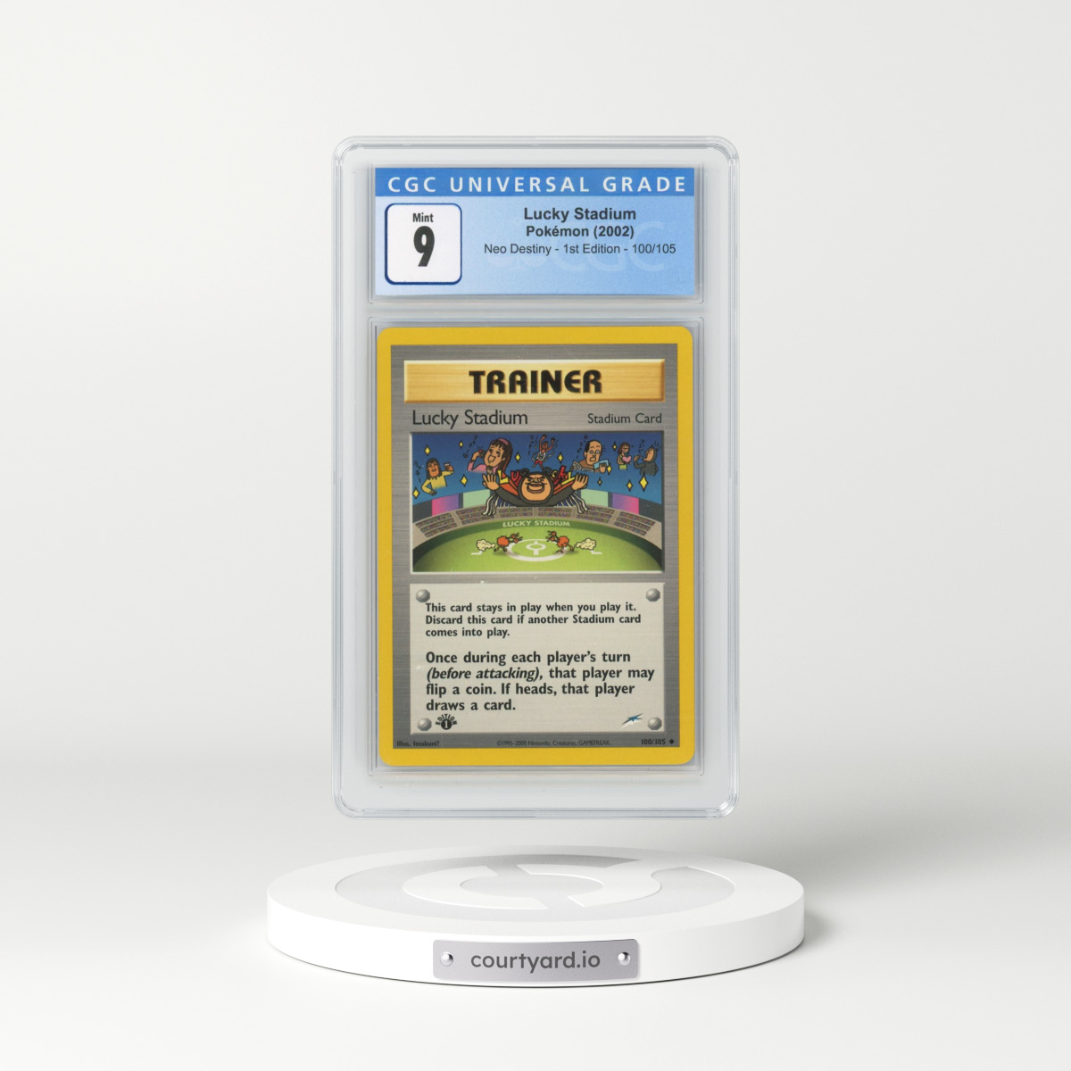 2002 Neo Destiny #100/105 Lucky Stadium - 1st Edition 1st Edition (CGC 9 MINT)