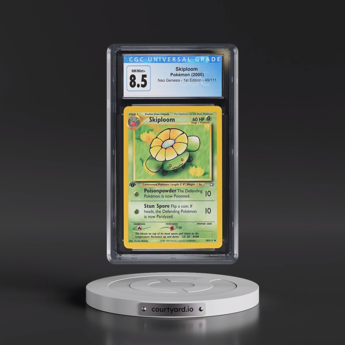 2000 Neo Genesis #49/111 Skiploom - 1st Edition (CGC 8.5 NM-MT+)