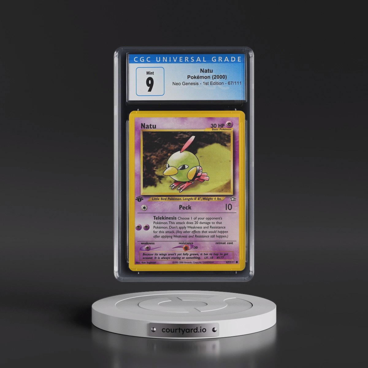 2000 Neo Genesis #67/111 Natu - 1st Edition (CGC 9 MINT)