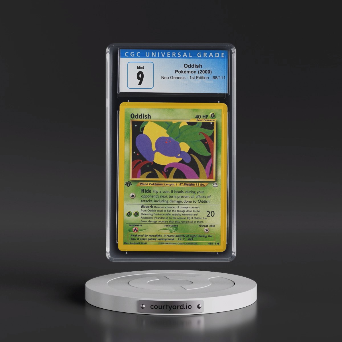 2000 Neo Genesis #68/111 Oddish - 1st Edition (CGC 9 MINT)