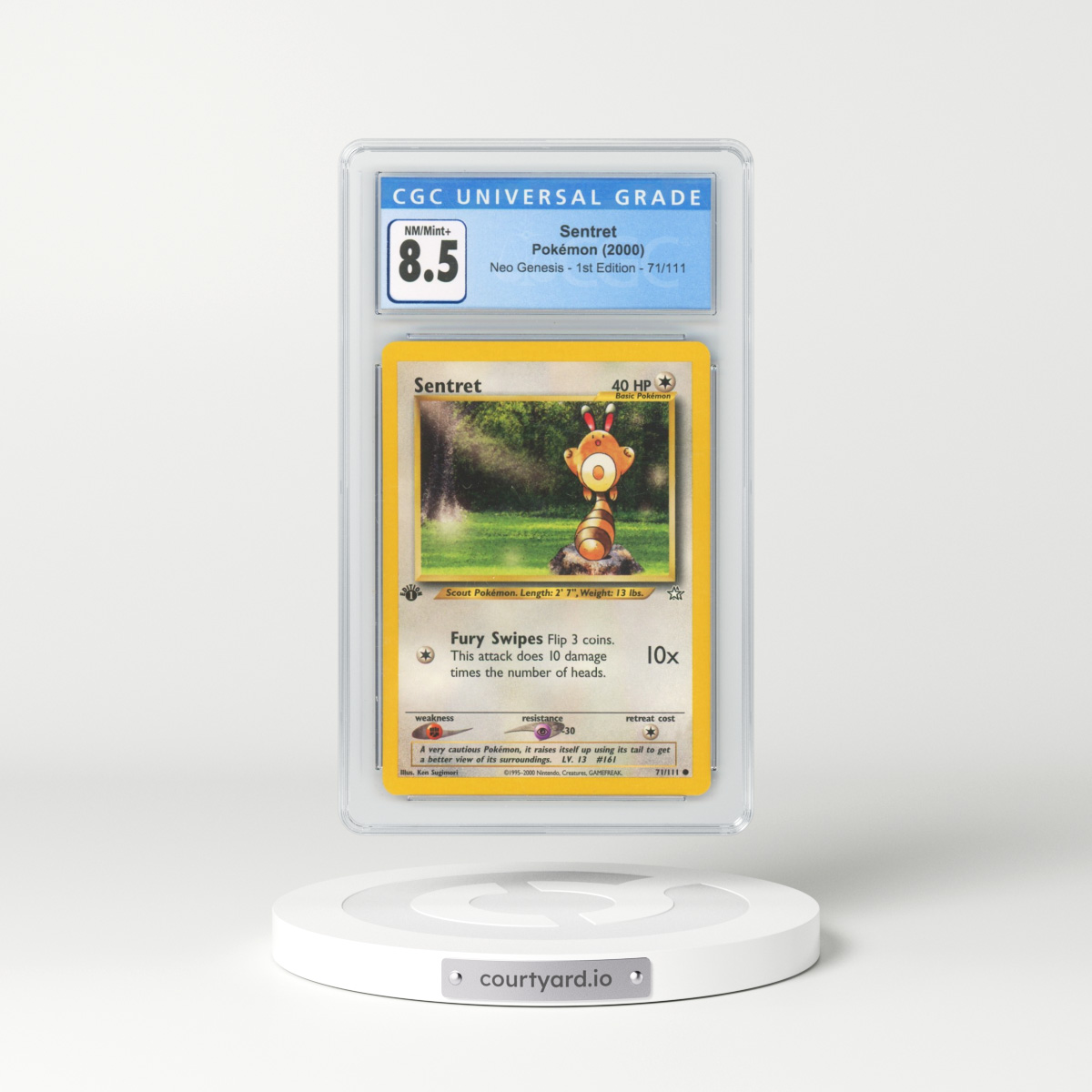 2000 Neo Genesis #71/111 Sentret - 1st Edition (CGC 8.5 NM-MT+)