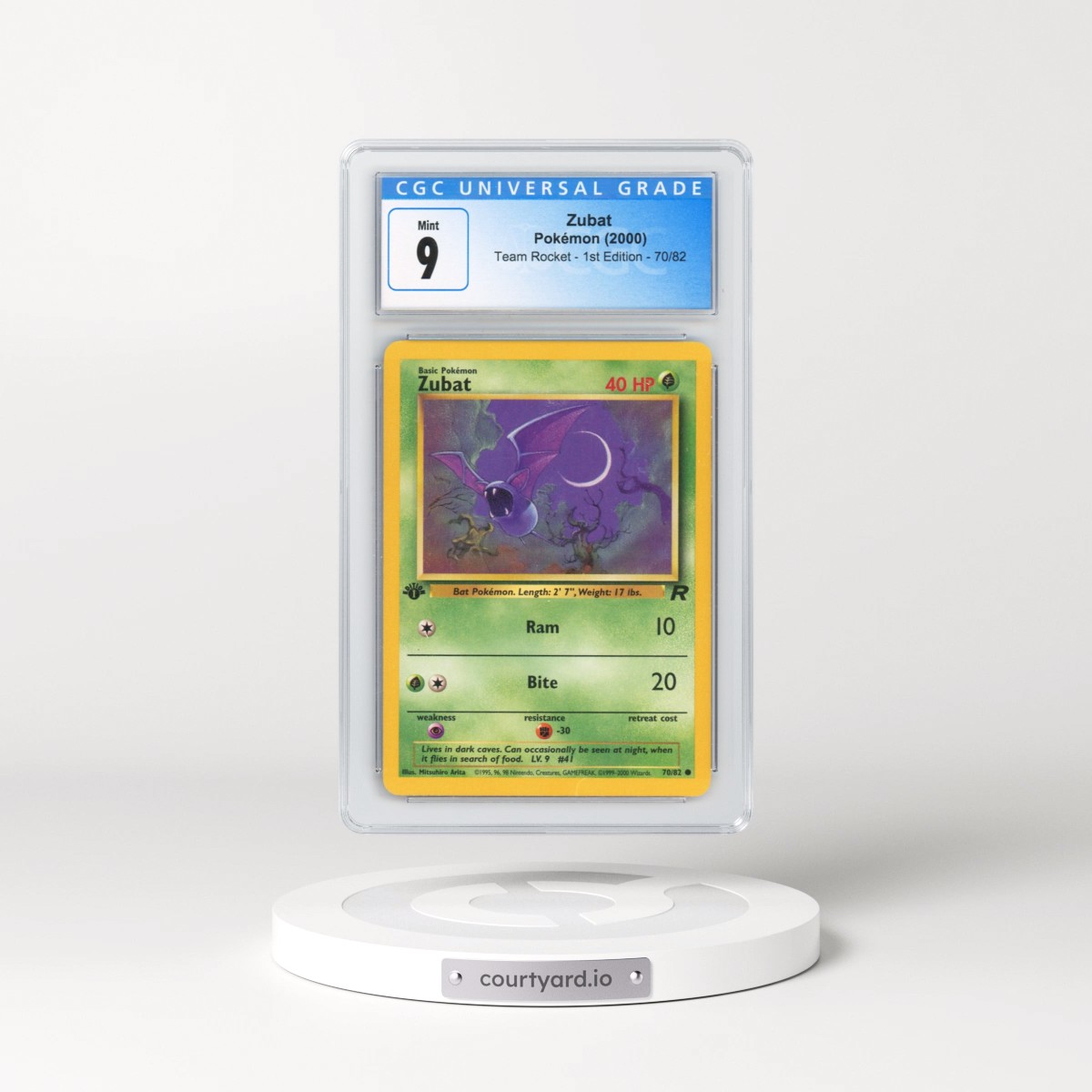 2000 Team Rocket #70 Zubat - 1st Edition (CGC 9 MINT)