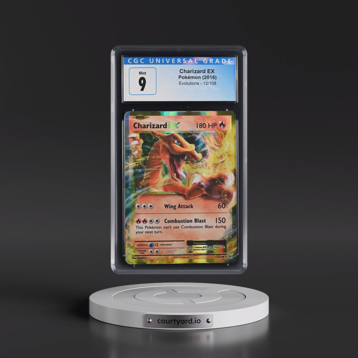 2016 Evolutions #12/108 Charizard EX - Holo (CGC 9 MINT)