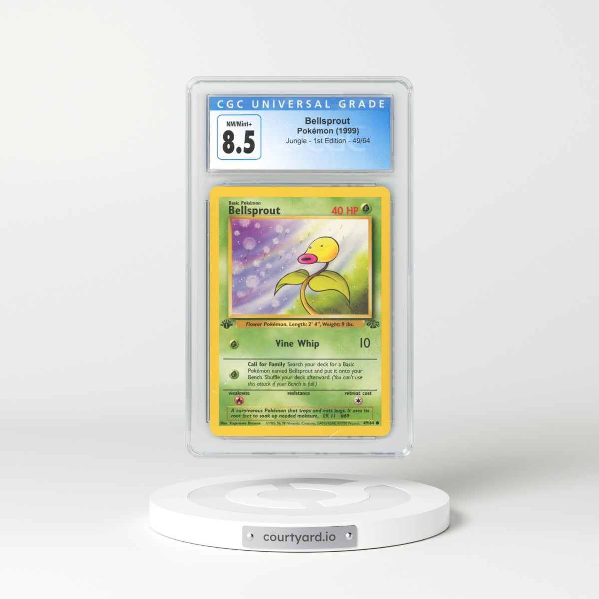 1999 Jungle #49 Bellsprout - 1st Edition (CGC 8.5 NM-MT+)