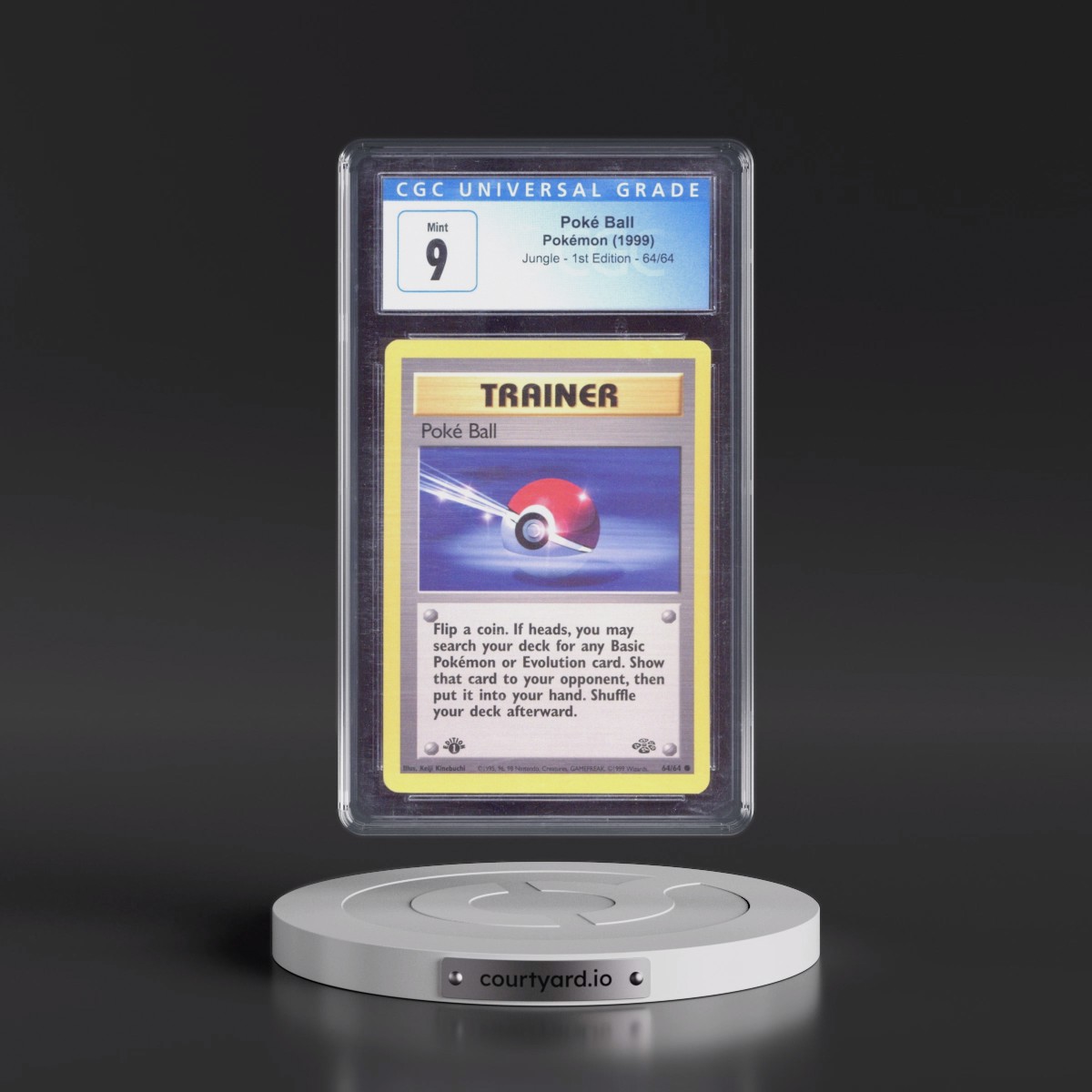 1999 Jungle #64/64 Poké Ball - 1st Edition 1st Edition (CGC 9 MINT)