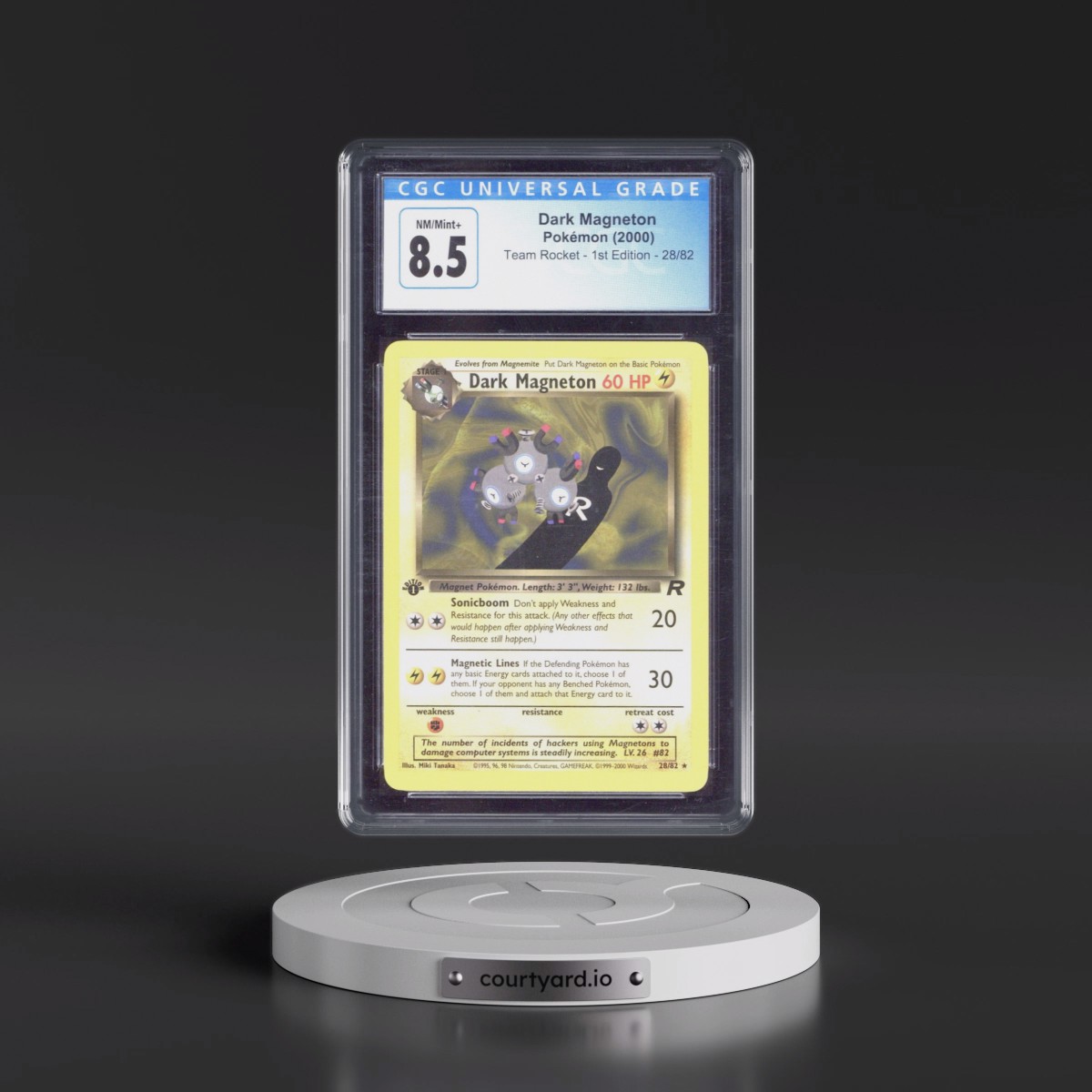 2000 Team Rocket #28/82 Dark Magneton - 1st Edition 1st Edition (CGC 8.5 NM-MT+)