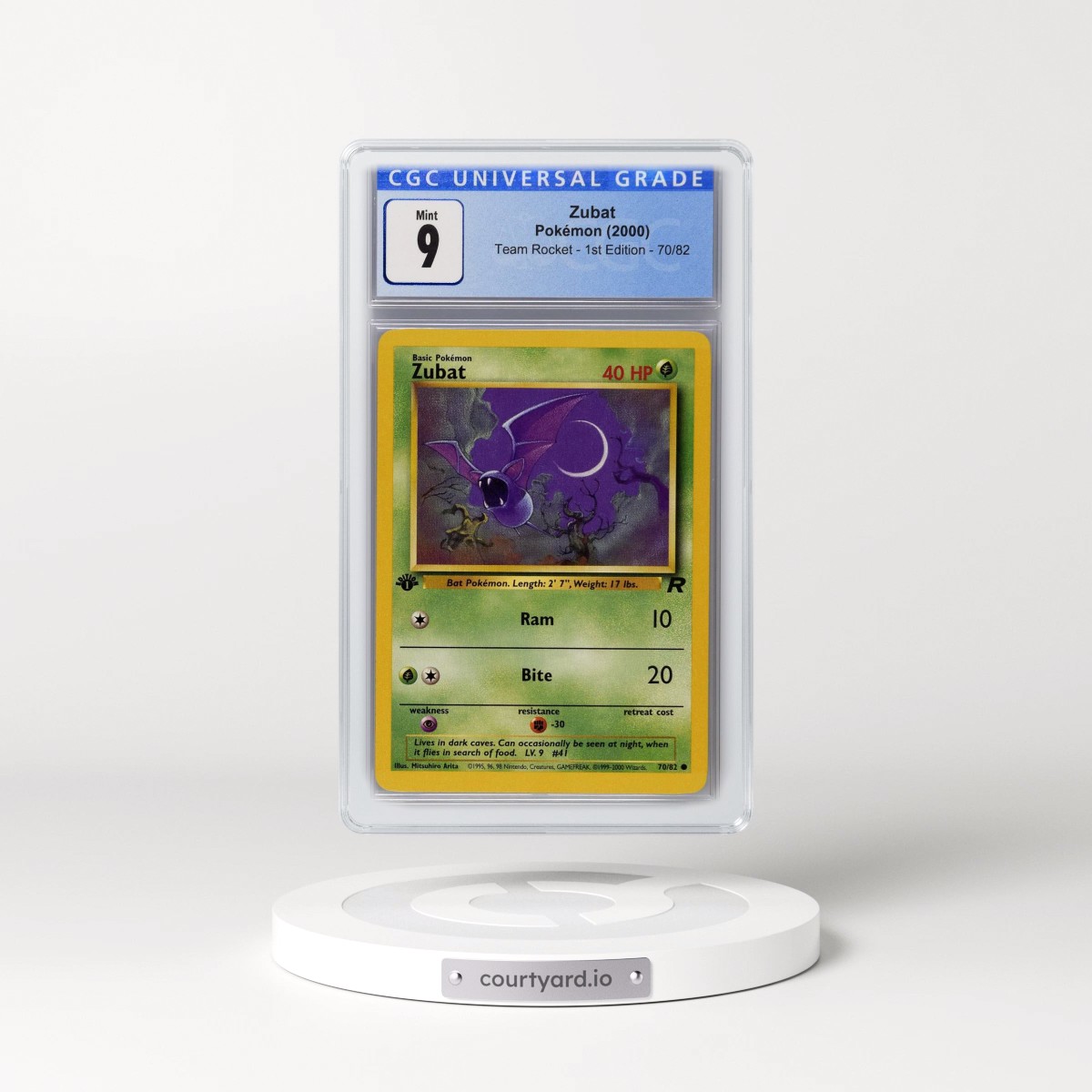2000 Team Rocket #70/82 Zubat - 1st Edition 1st Edition (CGC 9 MINT)