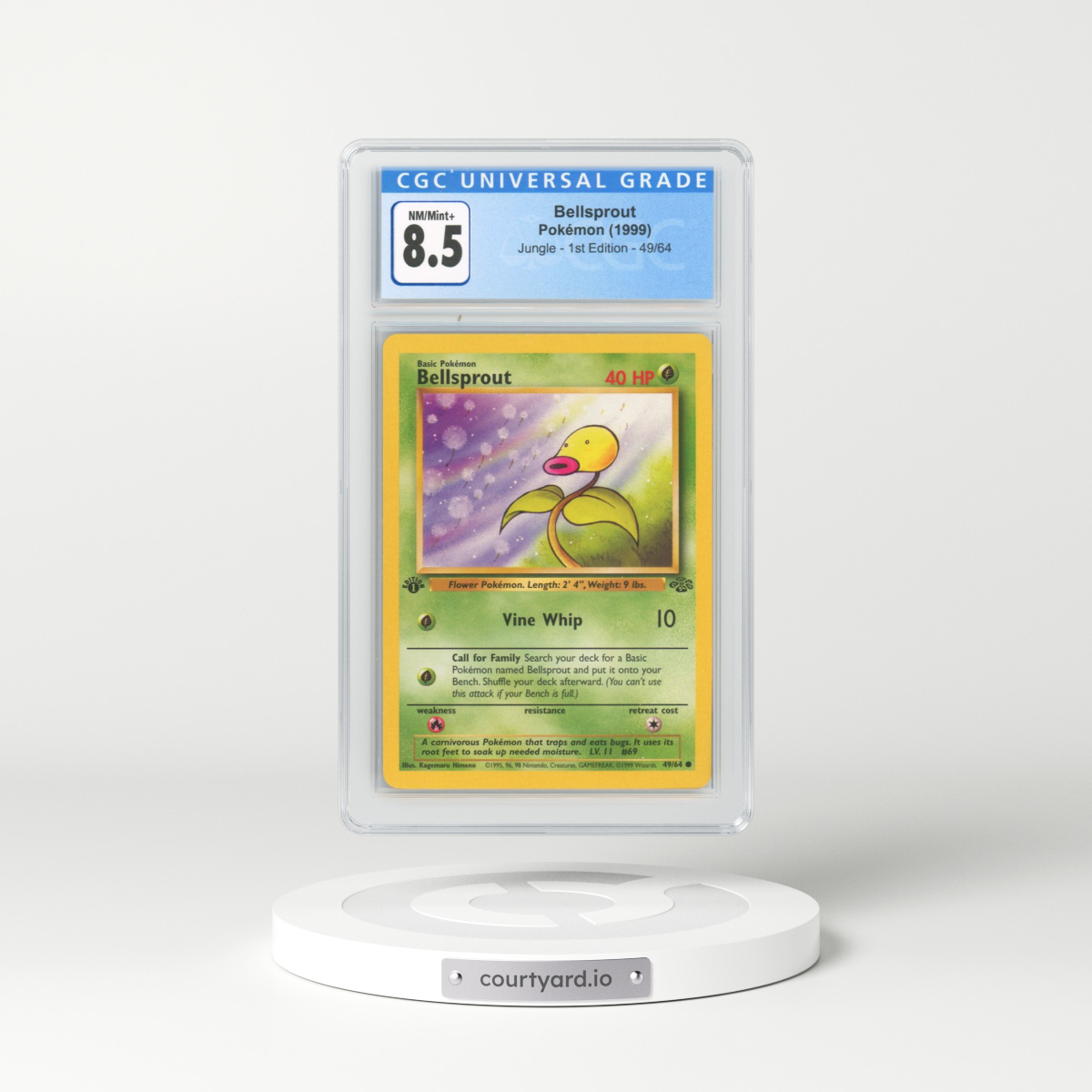 1999 Jungle #49 Bellsprout - 1st Edition (CGC 8.5 NM-MT+)