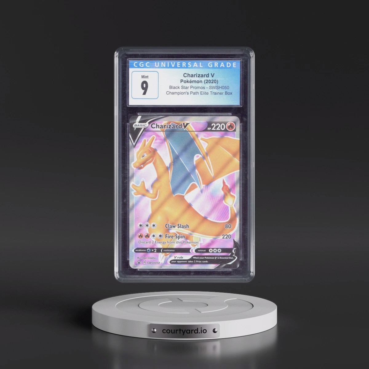 2017 Black Star Promos - Sword & Shield #SWSH050 Charizard V - Champion's Path Elite Trainer Box (Holo) (CGC 9 MINT)
