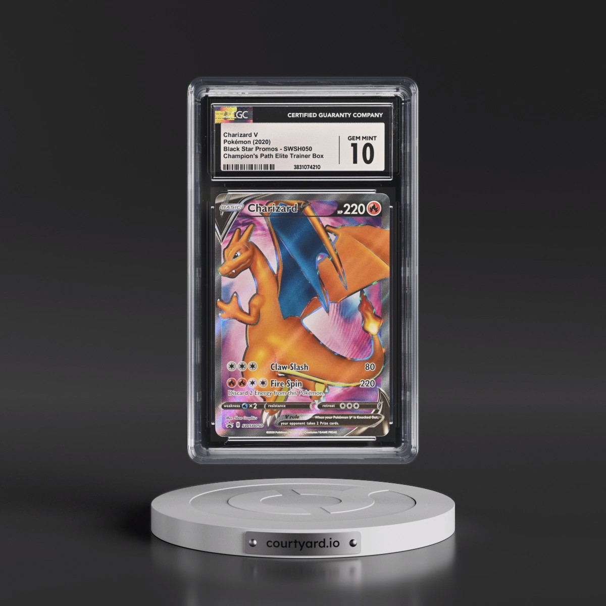 2017 Black Star Promos - Sword & Shield #SWSH050 Charizard V - Champion's Path Elite Trainer Box (Holo) (CGC 10 GEM MINT)