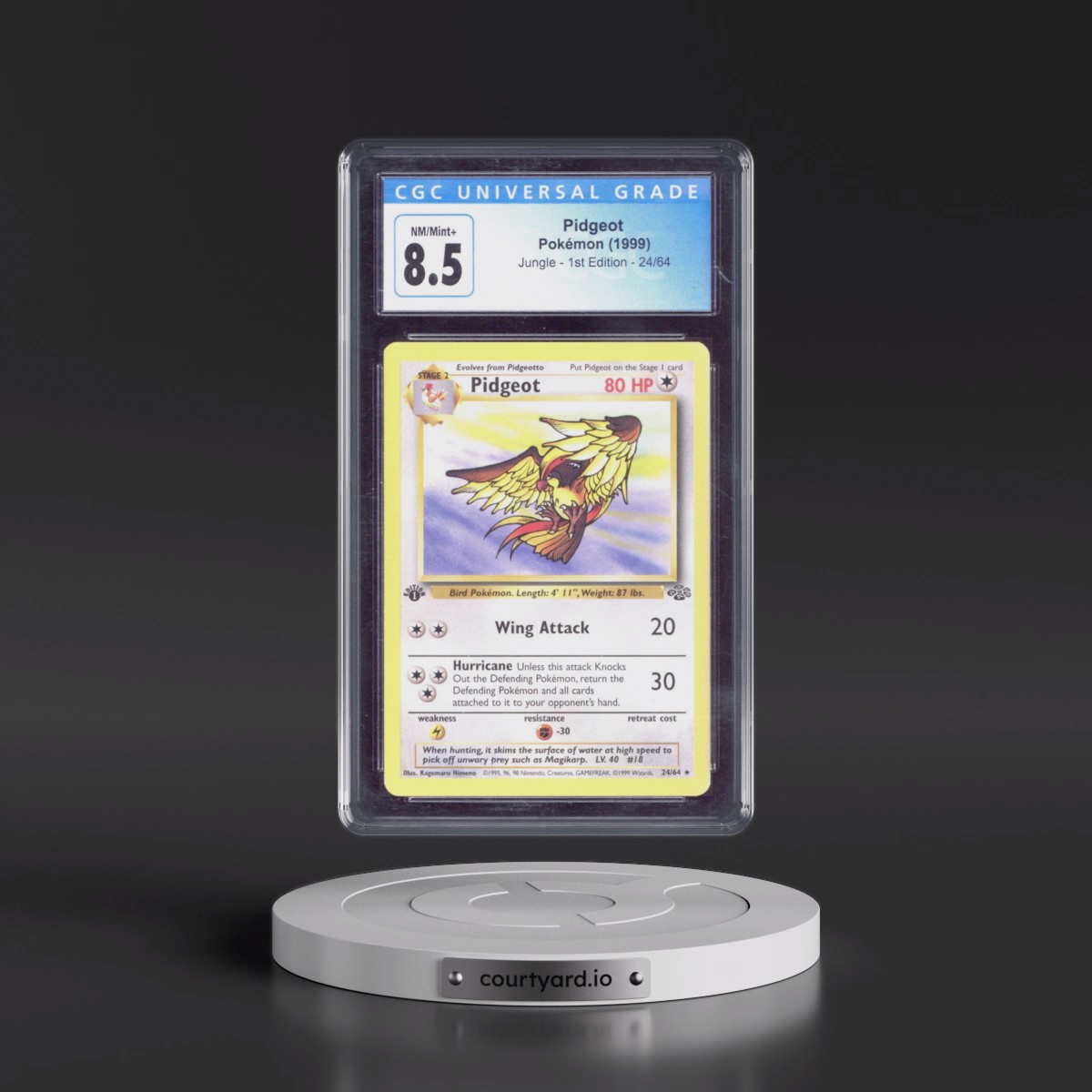 1999 Jungle #24/64 Pidgeot - 1st Edition 1st Edition (CGC 8.5 NM-MT+)