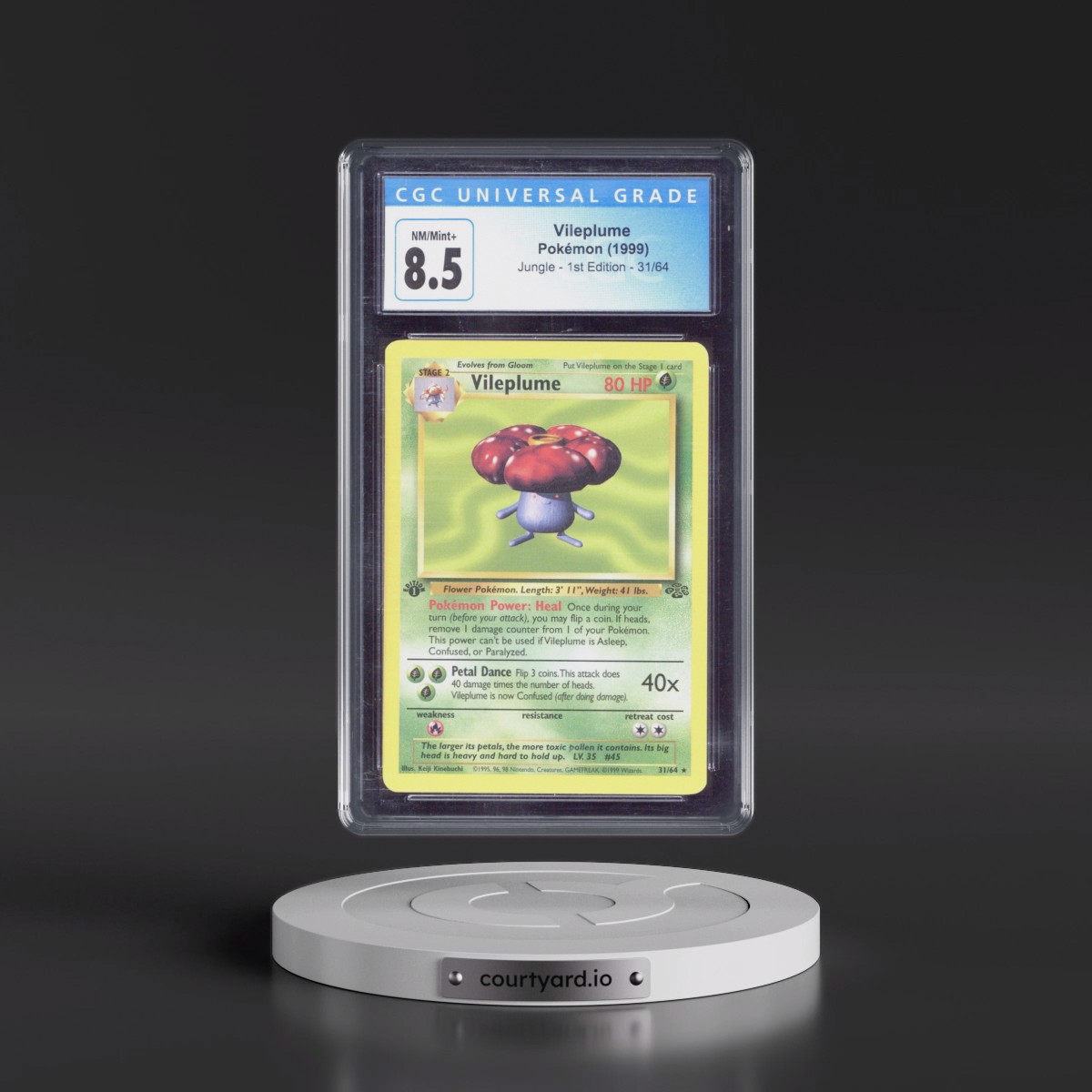 1999 Jungle #31/64 Vileplume - 1st Edition 1st Edition (CGC 8.5 NM-MT+)