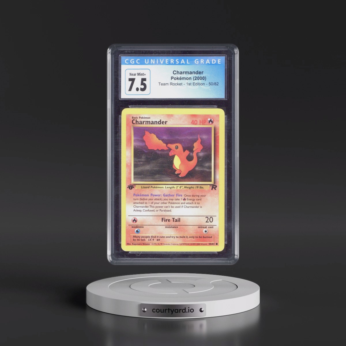 2000 Team Rocket #50/82 Charmander - 1st Edition 1st Edition (CGC 7.5 NM+)