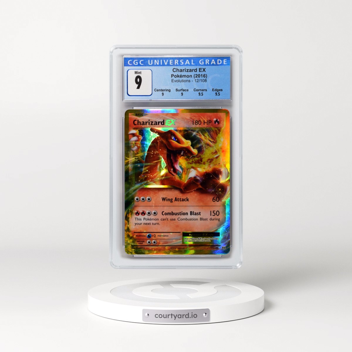 2016 Evolutions #12/108 Charizard EX - Holo (CGC 9 MINT)