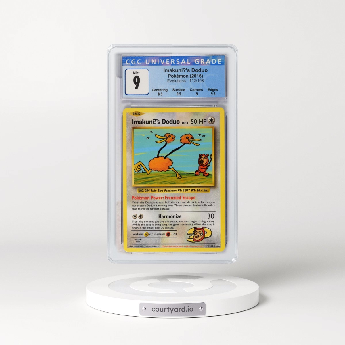2016 Evolutions #112/108 Imakuni?'s Doduo - Secret Rare (CGC 9 MINT)