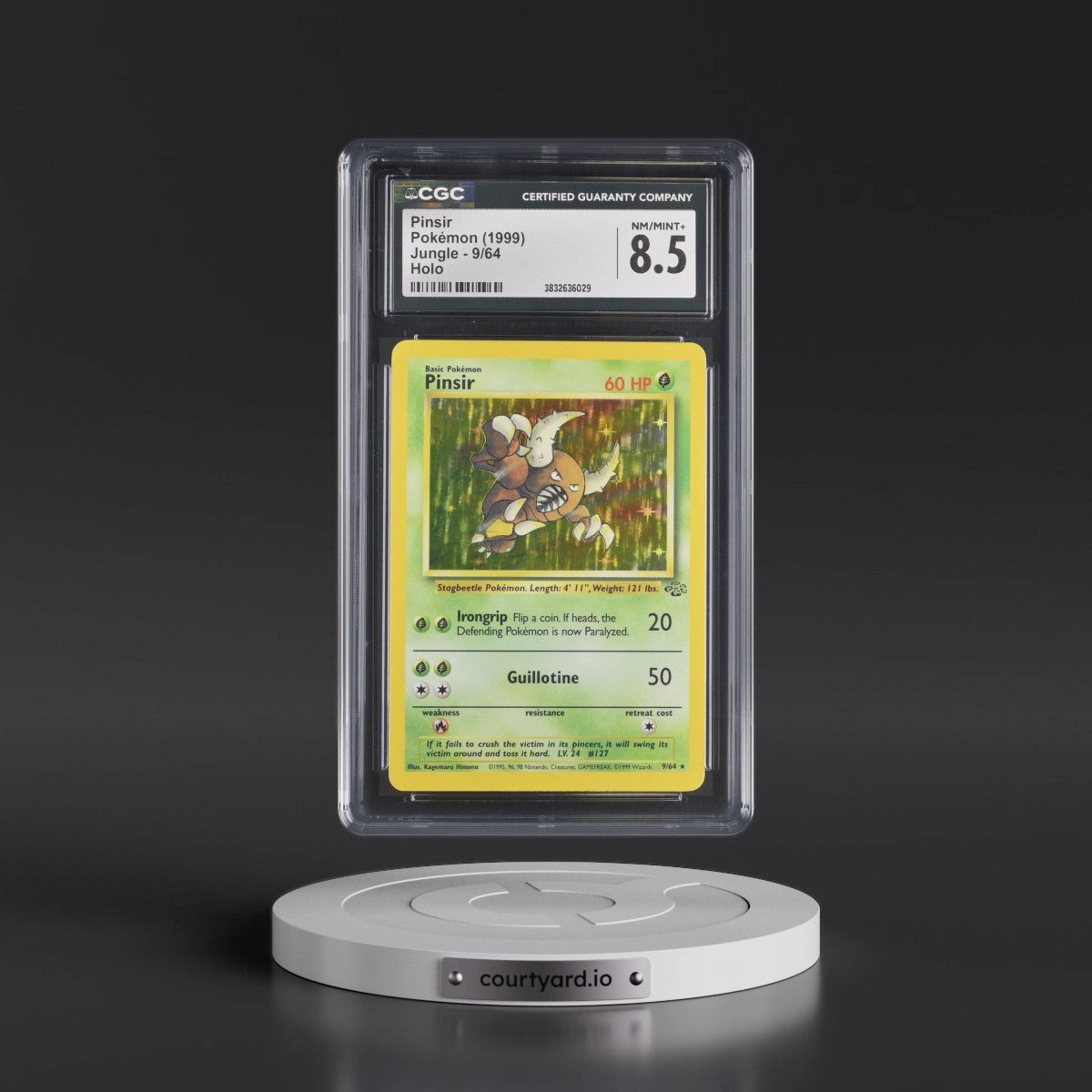 1999 Jungle Pinsir - Holo #9/64 CGC 8.5