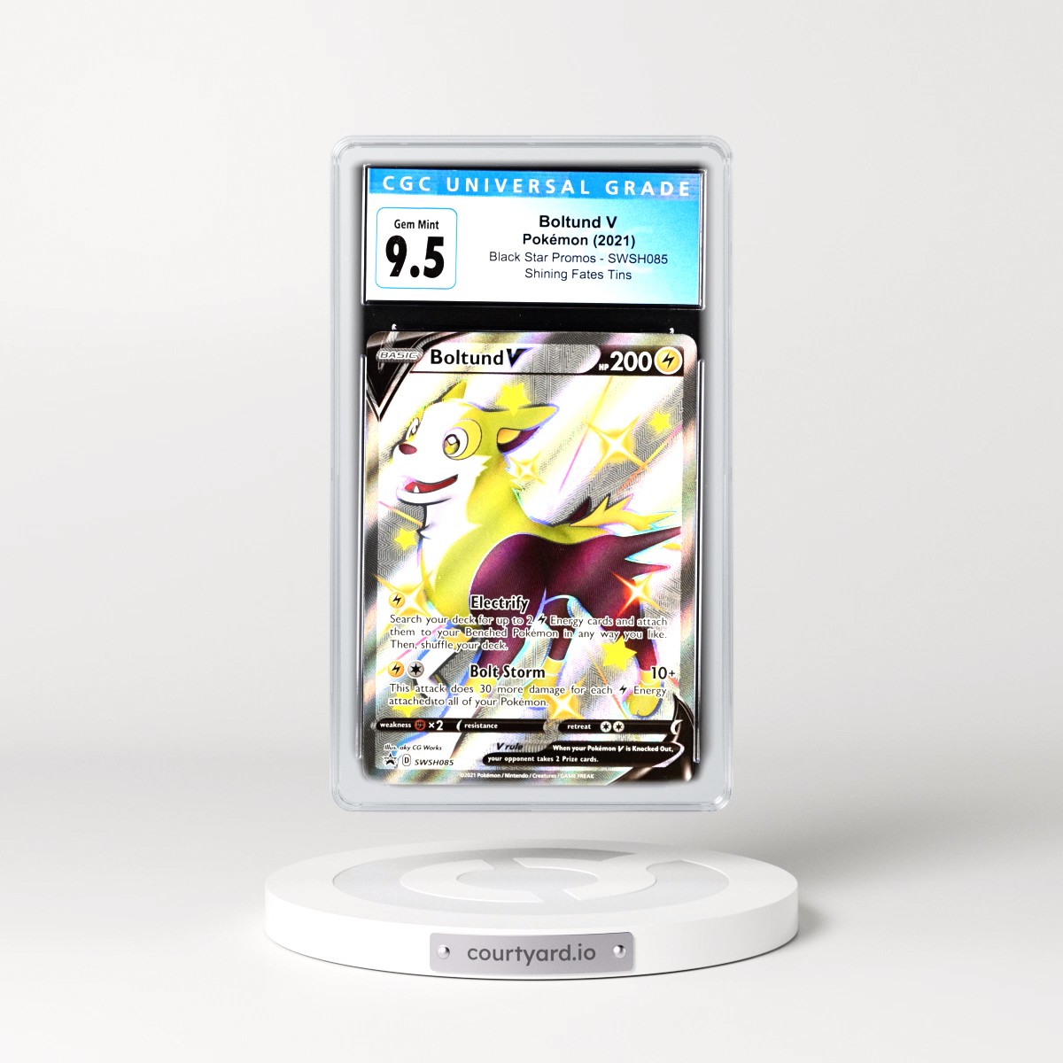 2017 Black Star Promos - Sword & Shield #SWSH085 Boltund V - Holo (CGC 10 GEM MINT)