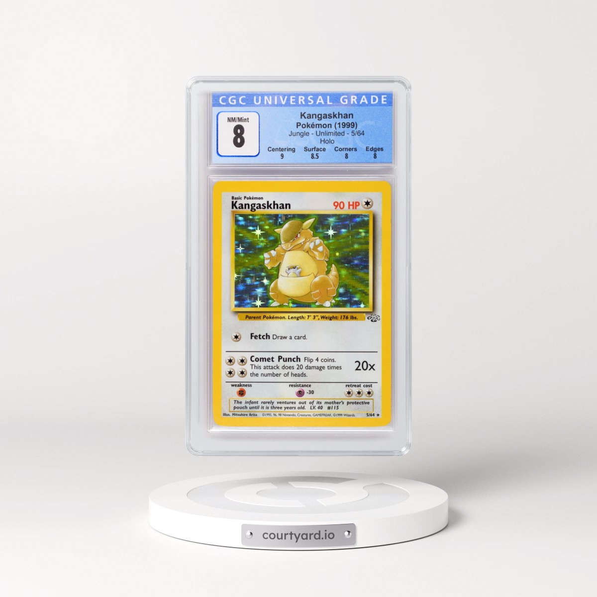 1999 Jungle #5/64 Kangaskhan - Holo (CGC 8 NM-MT)