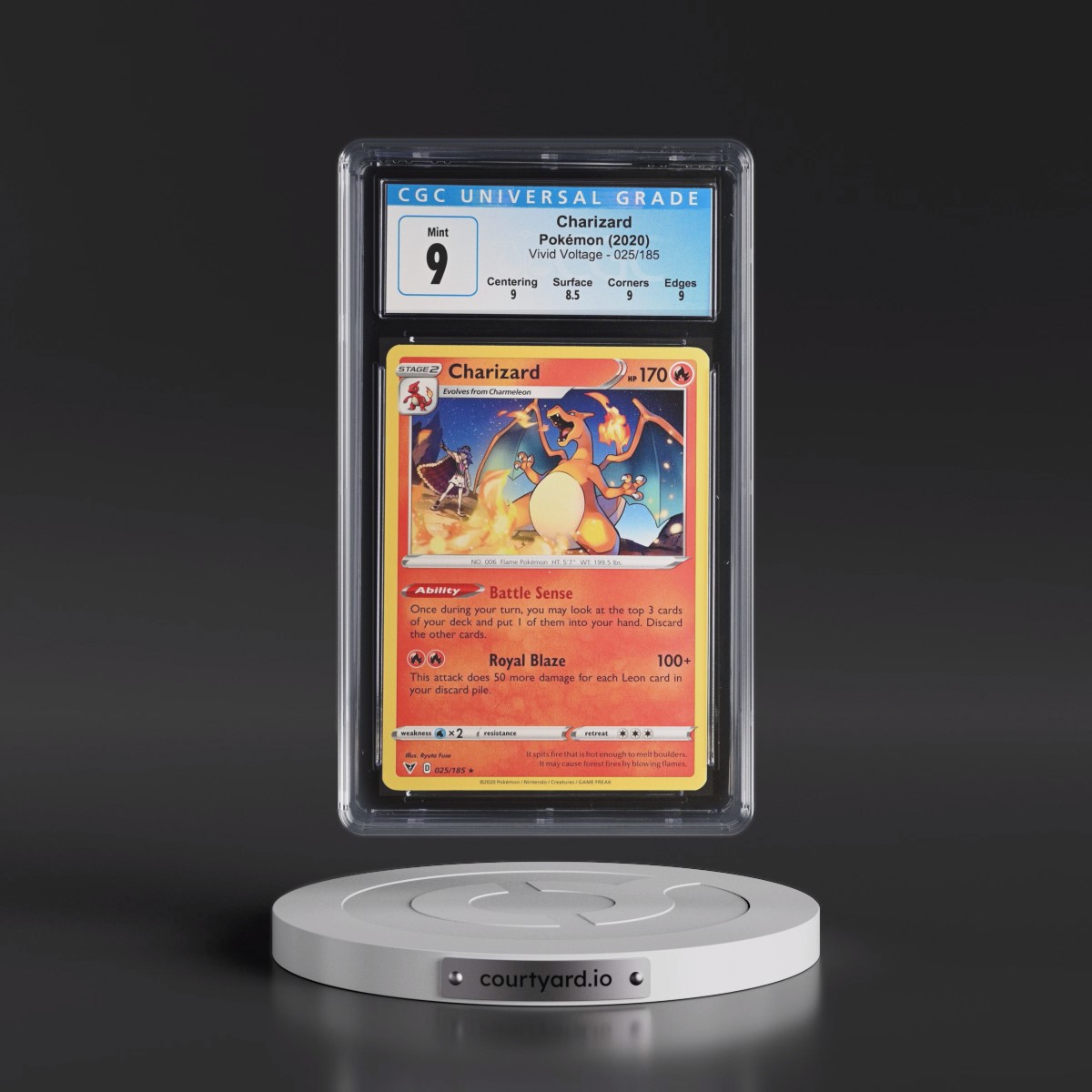 2020 Vivid Voltage #025/185 Charizard (CGC 9 MINT)