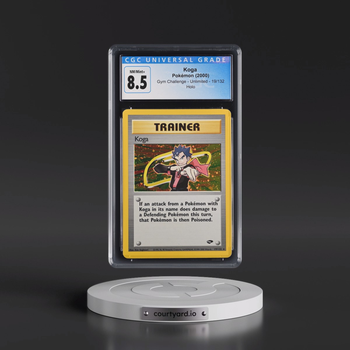 2000 Gym Challenge #19/132 Koga - Holo (CGC 8.5 NM-MT+)