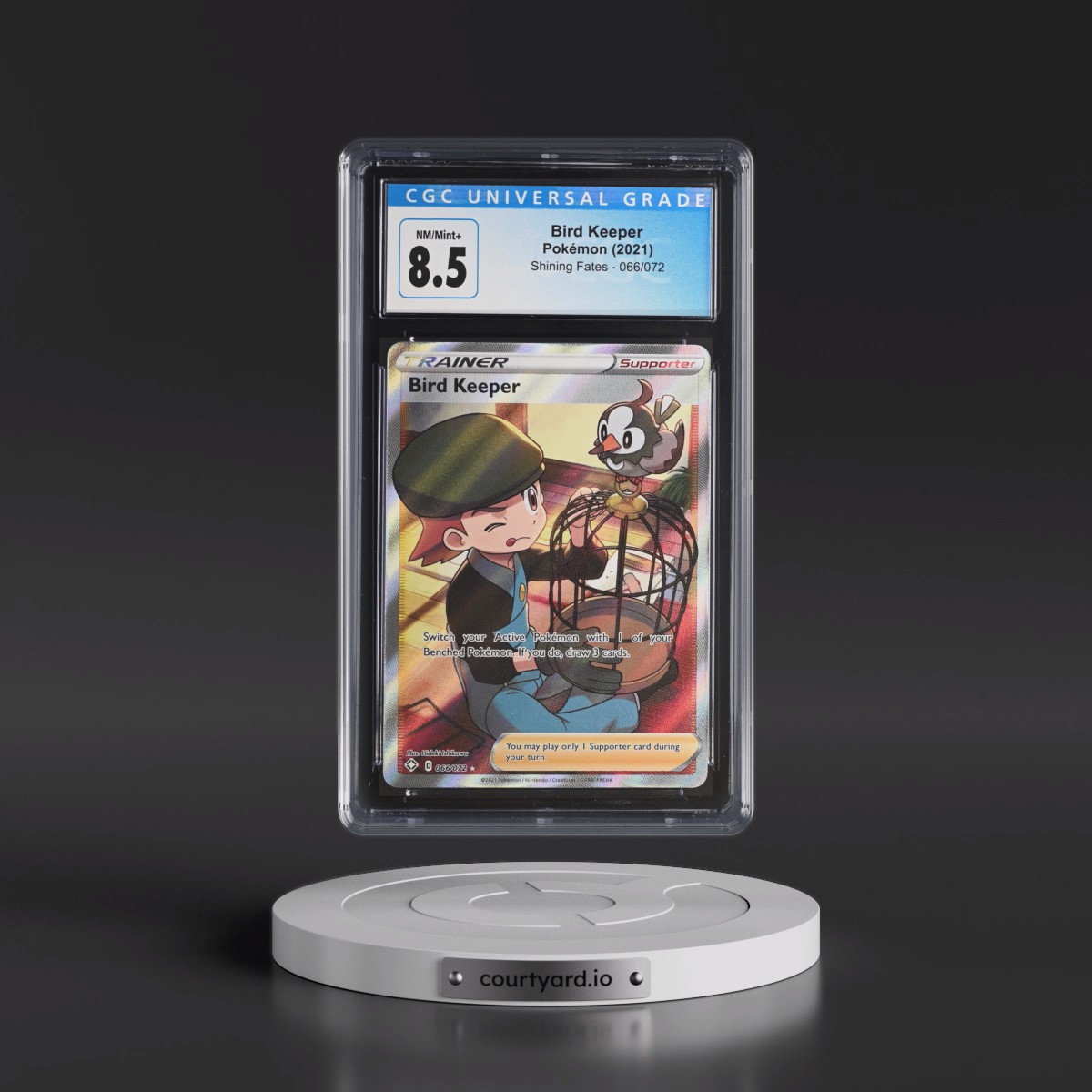 2021 Shining Fates #066/072 Bird Keeper - Ultra Rare Holo (CGC 8.5 NM-MT+)