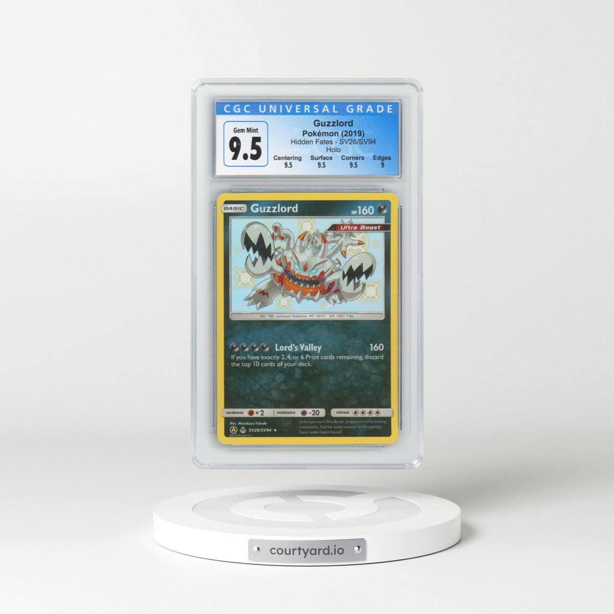 2019 Hidden Fates #SV26/SV94 Guzzlord - Holo (CGC 10 GEM MINT)