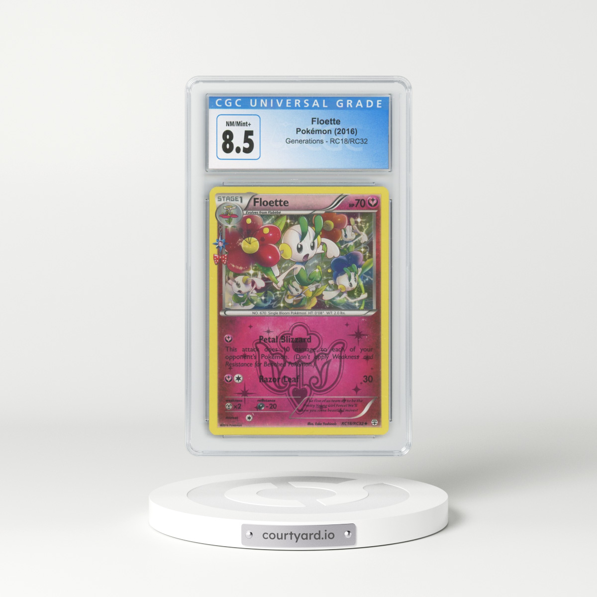 2016 Generations #RC18 Floette (CGC 8.5 NM-MT+)