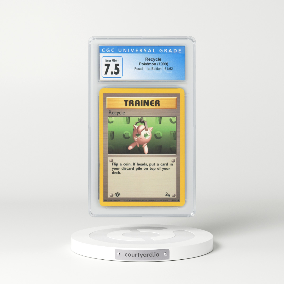 1999 Fossil #61 Recycle (CGC 7.5 NM+)