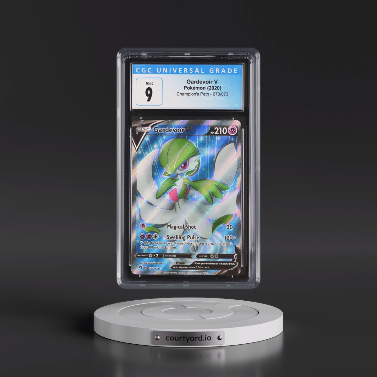 2020 Champion's Path #070/073 Gardevoir V - Ultra Rare Holo (CGC 9 MINT)