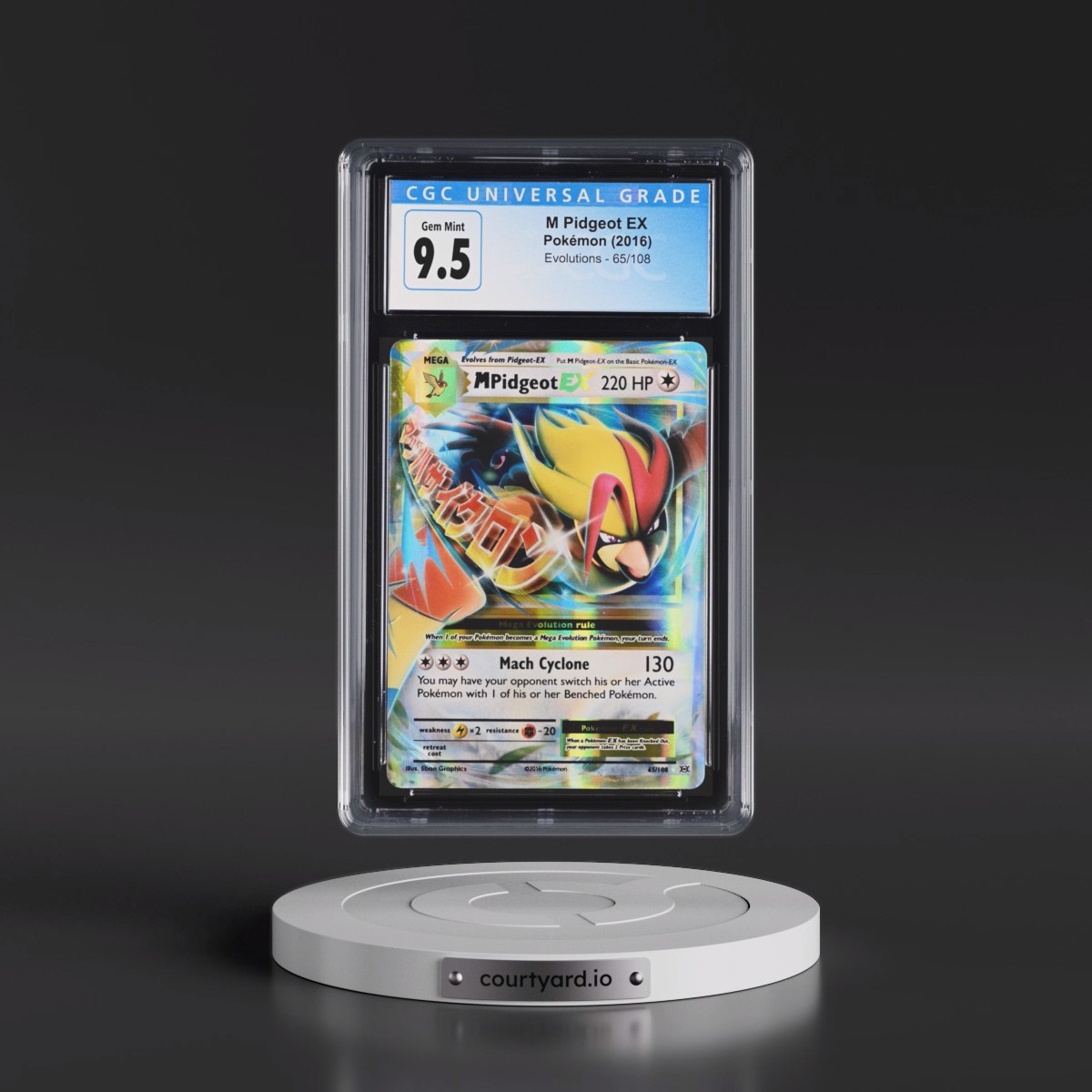2016 Evolutions M Pidgeot EX - Holo #65/108 CGC 10