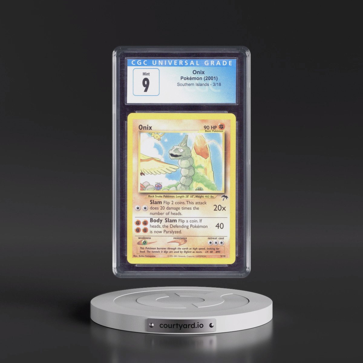 2001 Southern Islands #3/18 Onix (CGC 9 MINT)