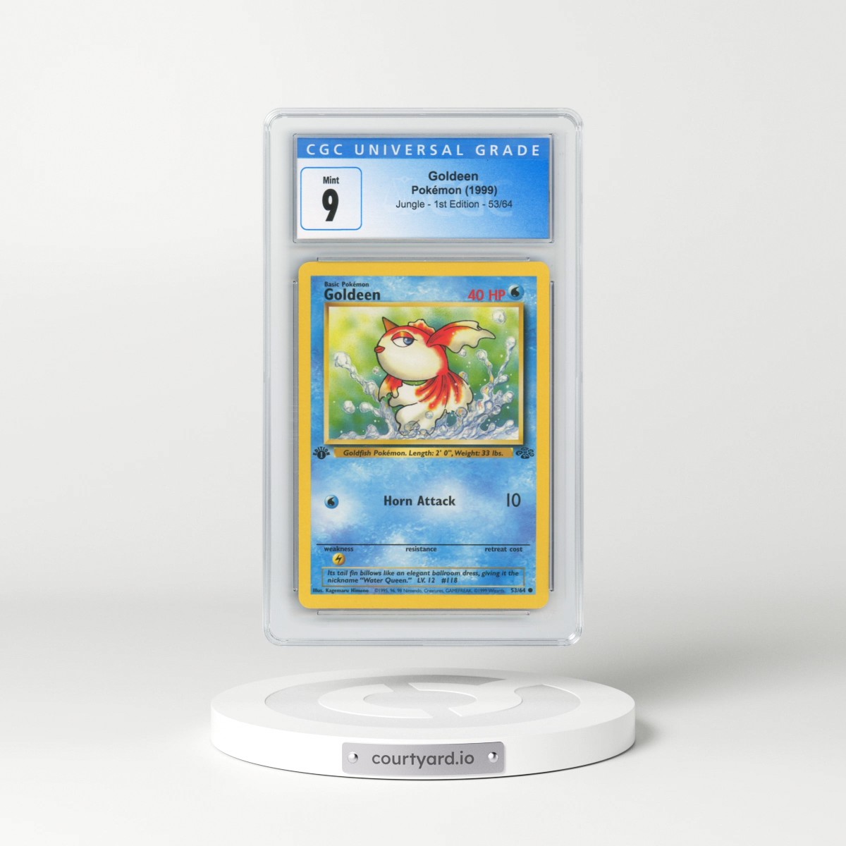 1999 Jungle #53/64 Goldeen - 1st Edition 1st Edition (CGC 9 MINT)