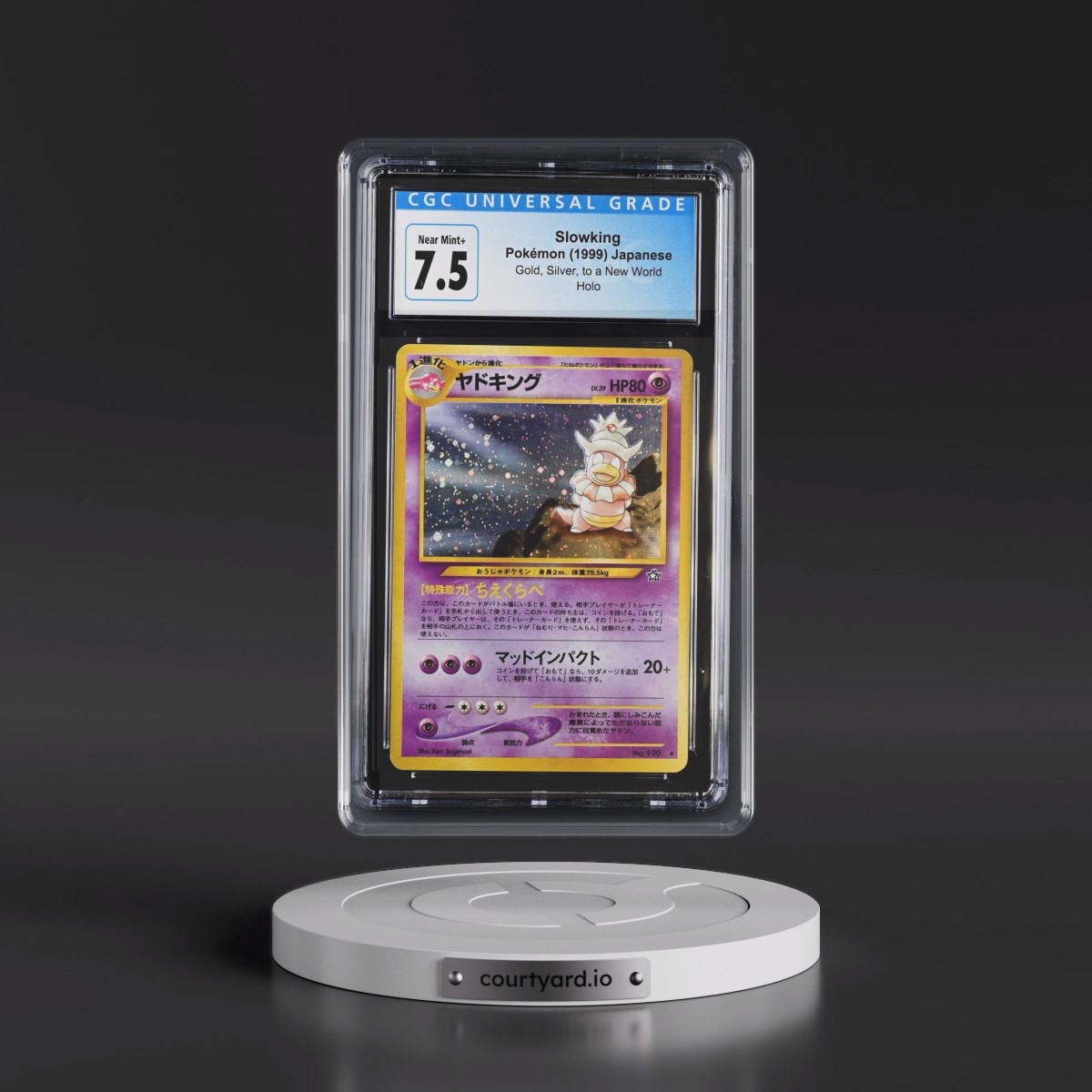 1999 Gold, Silver, to a New World Slowking - Holo CGC 7.5