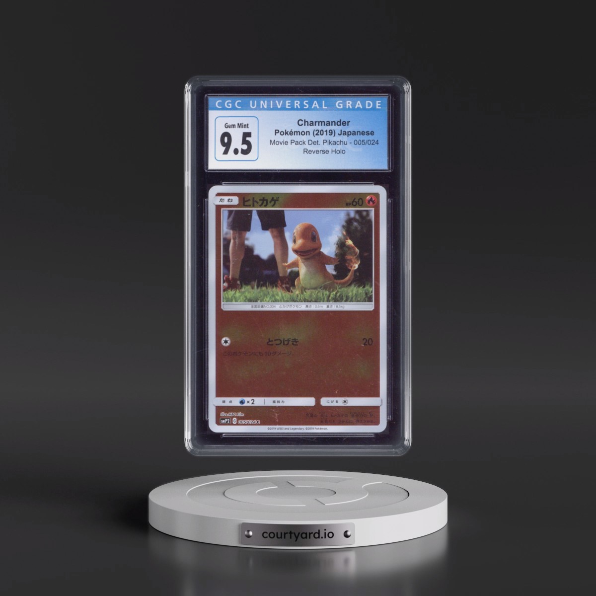 2019 Movie Pack Detective Pikachu #005/024 Charmander - Reverse Holo (CGC 10 GEM MINT)