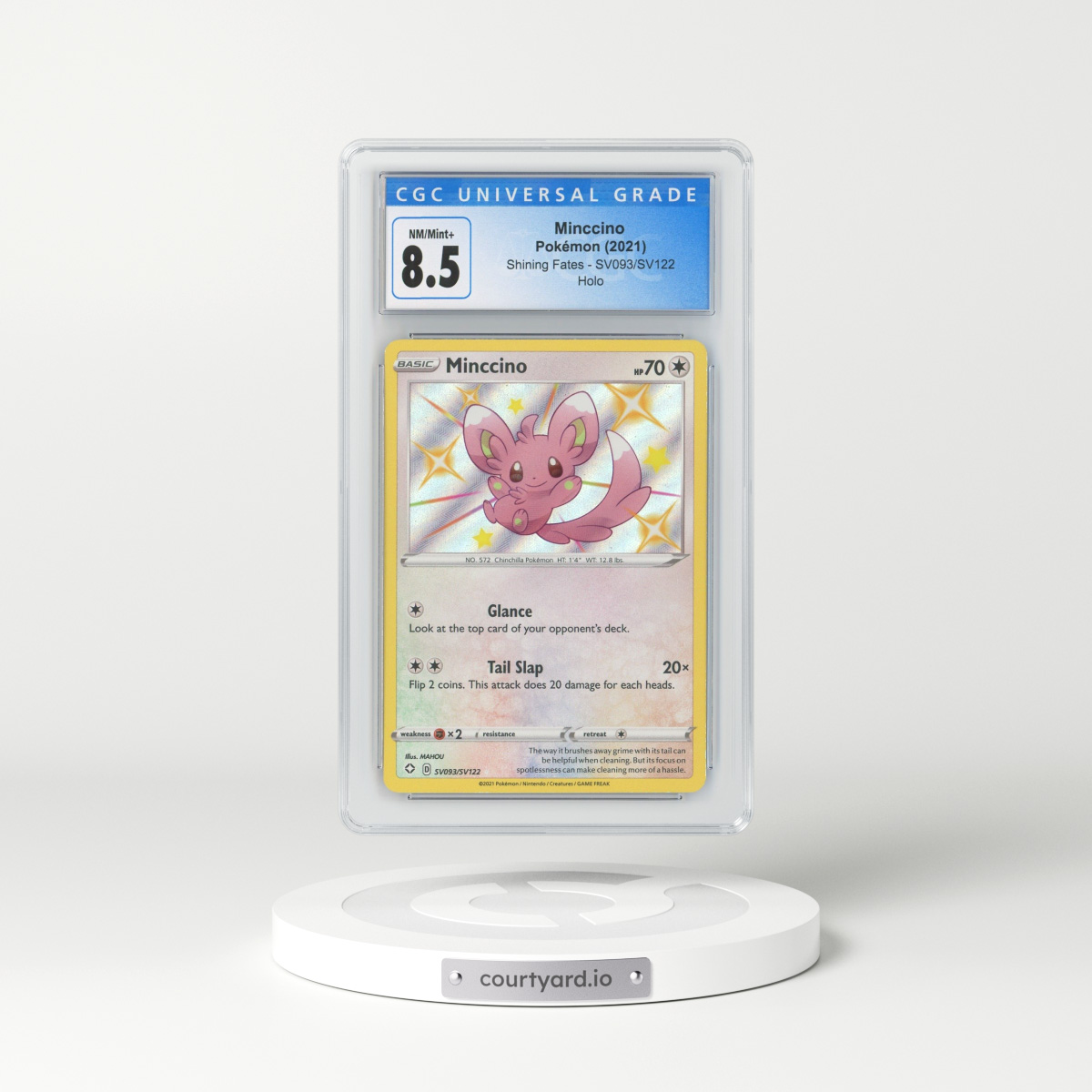 2021 Shining Fates #SV093 Minccino - Holo (CGC 8.5 NM-MT+)