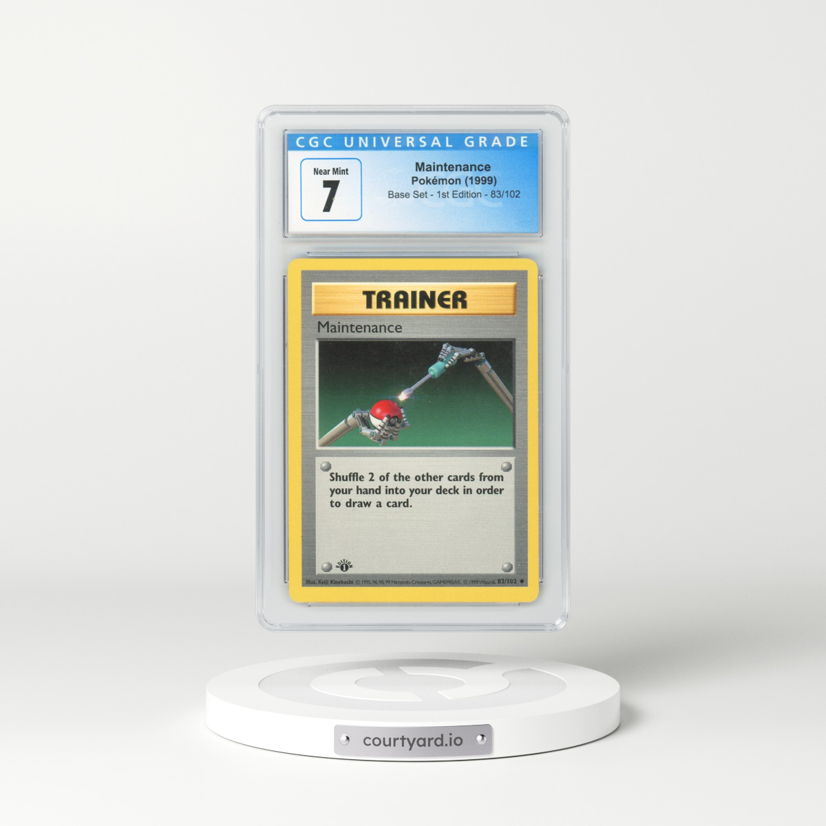 1999 Base Set #83 Maintenance - 1st Edition (CGC 7 NM)