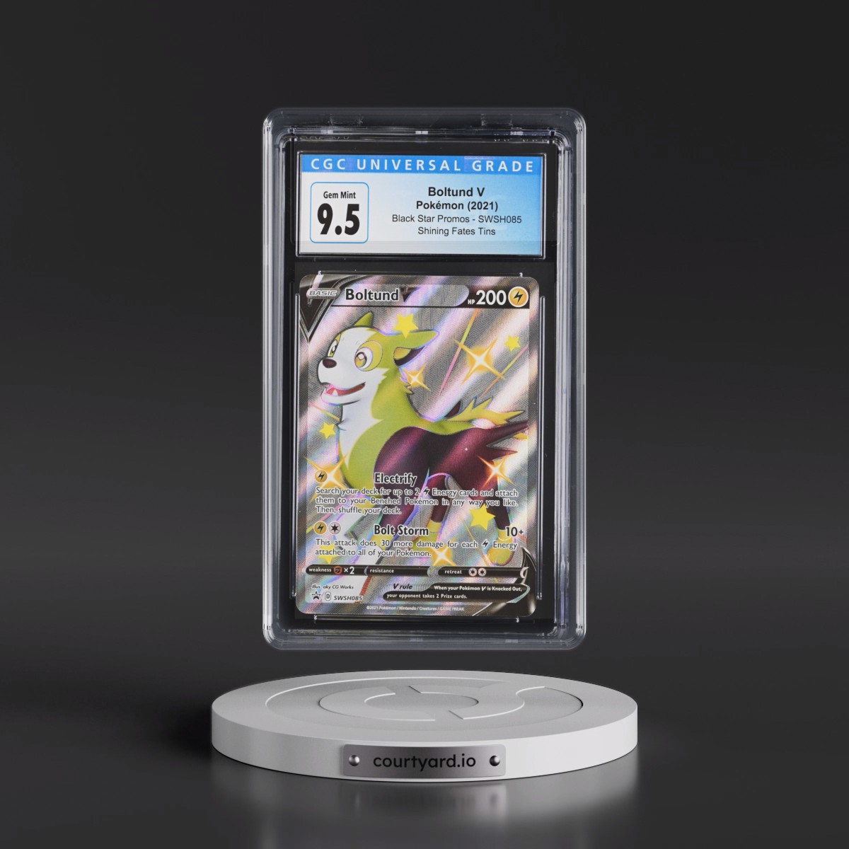 2017 Black Star Promos - Sword & Shield #SWSH085 Boltund V - Holo (CGC 10 GEM MINT)