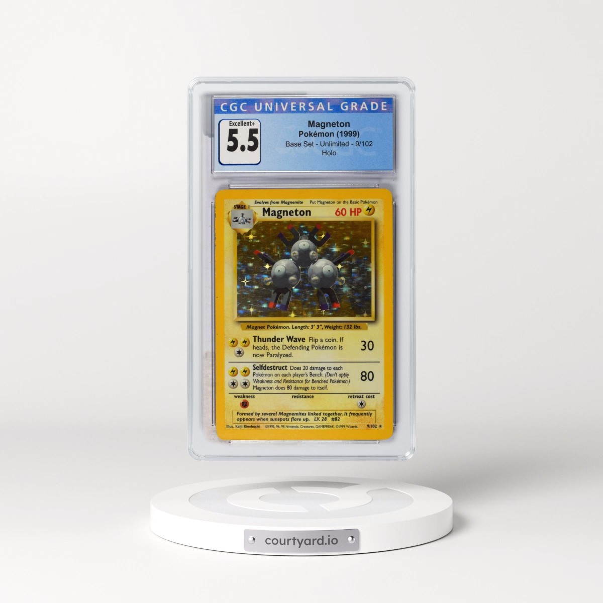 1999 Base Set #9/102 Magneton - Holo (CGC 5.5 EX+)