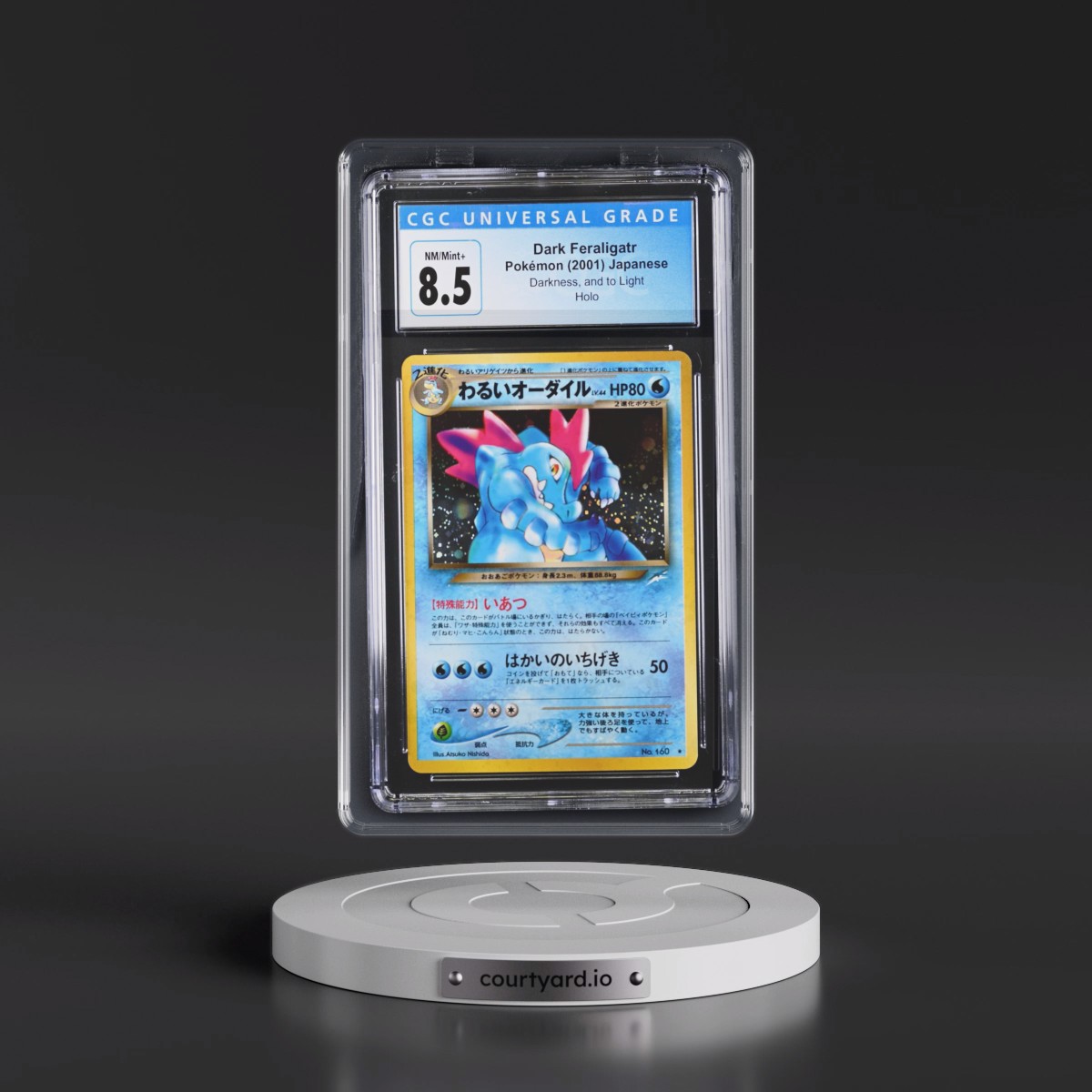 2001 Darkness, and to Light Dark Feraligatr - Holo (CGC 8.5 NM-MT+)