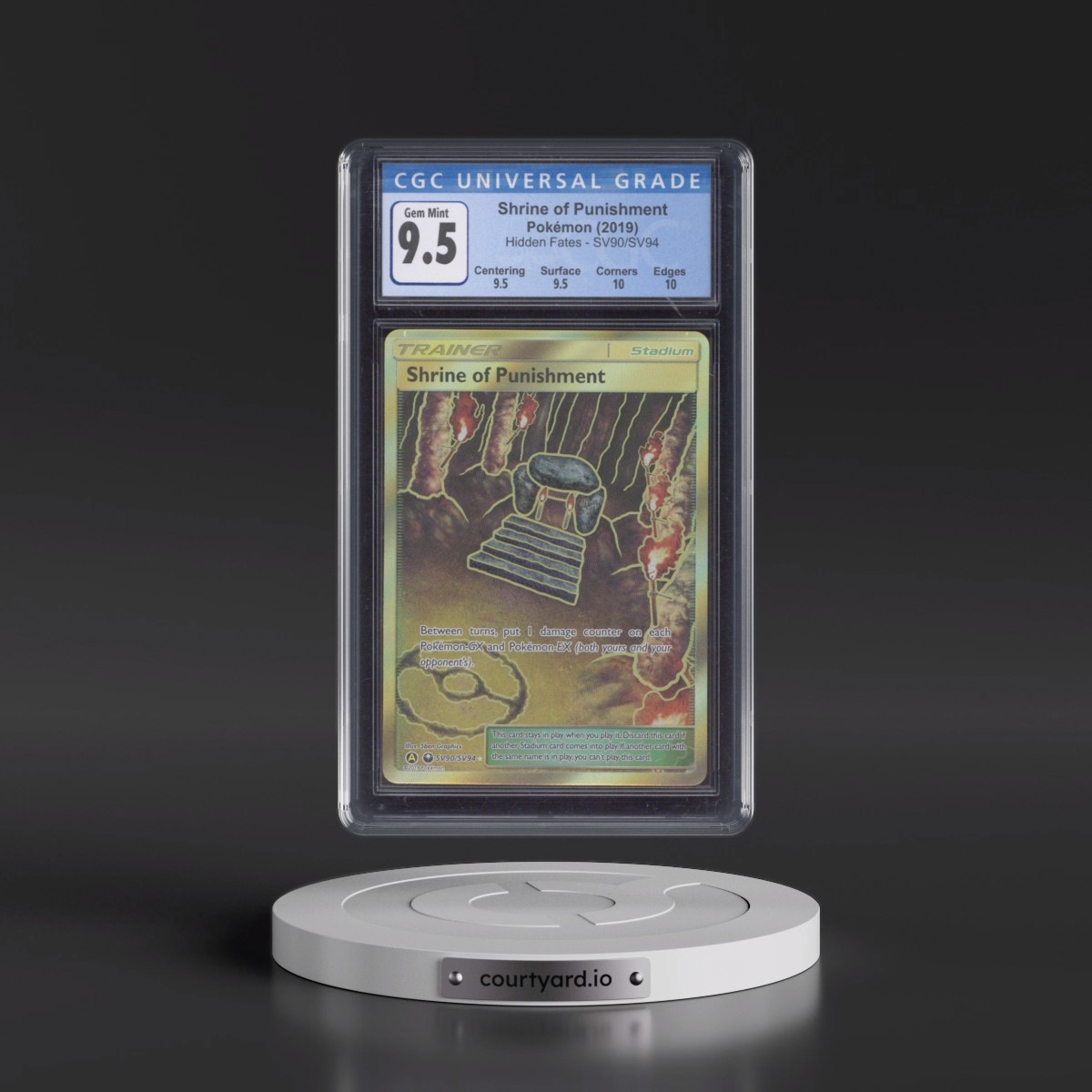 2019 Hidden Fates #SV90/SV94 Shrine of Punishment - Shiny Vault Holo (CGC 10 GEM MINT)
