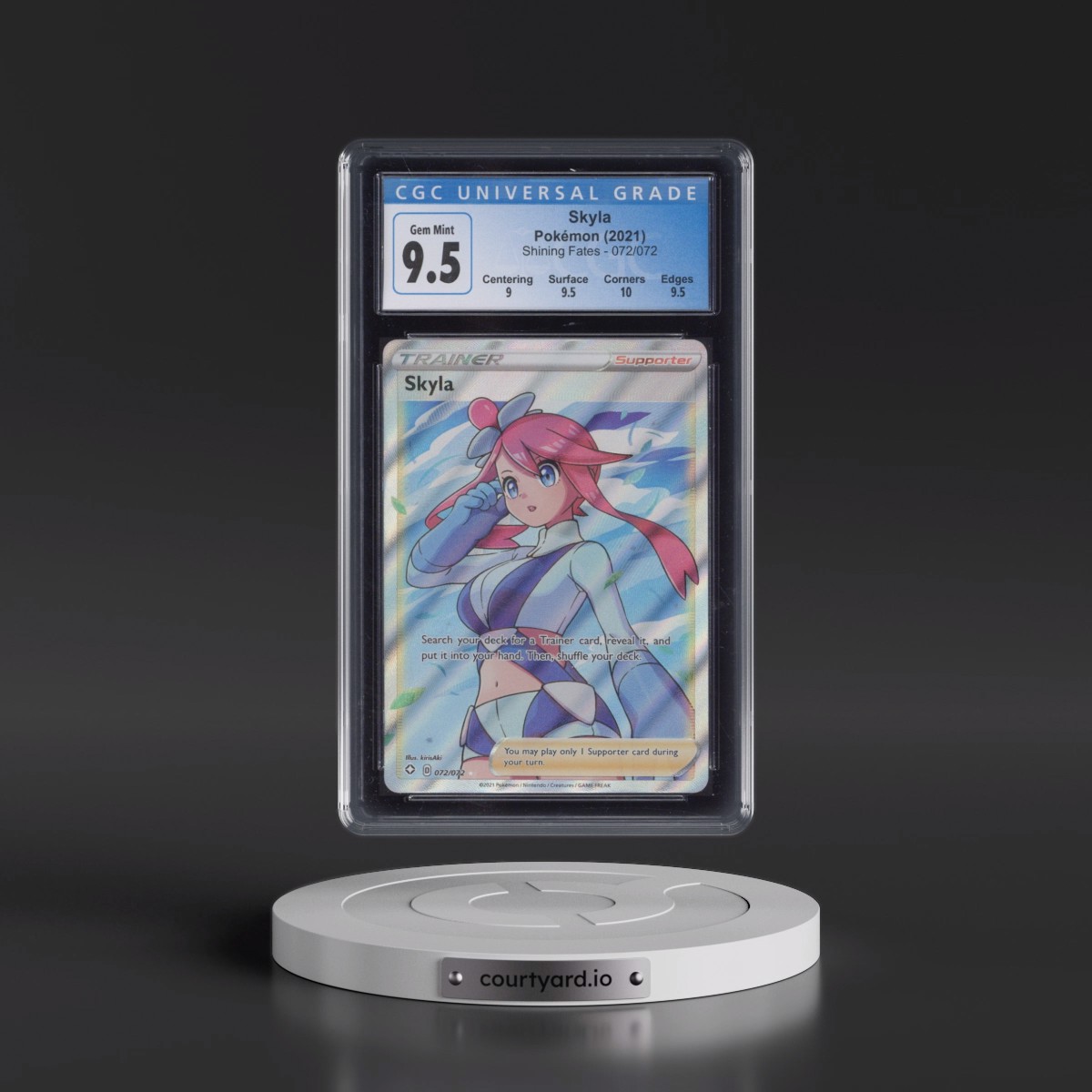 2021 Shining Fates #072/072 Skyla - Ultra Rare Holo (CGC 10 GEM MINT)