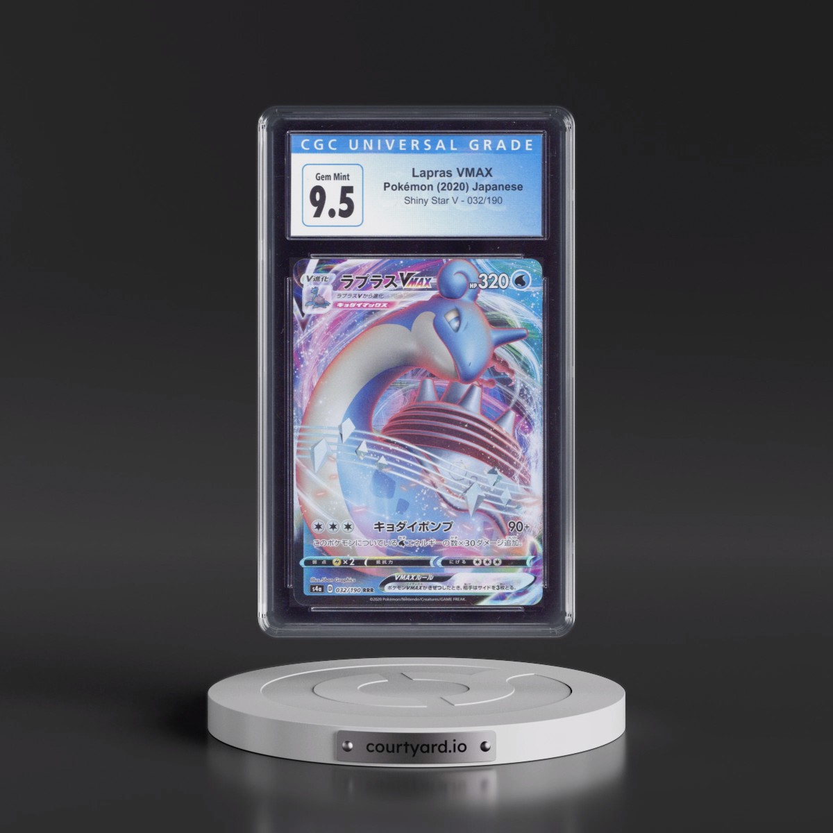 2020 Shiny Star V #032/190 Lapras VMAX - Holo (CGC 10 GEM MINT)