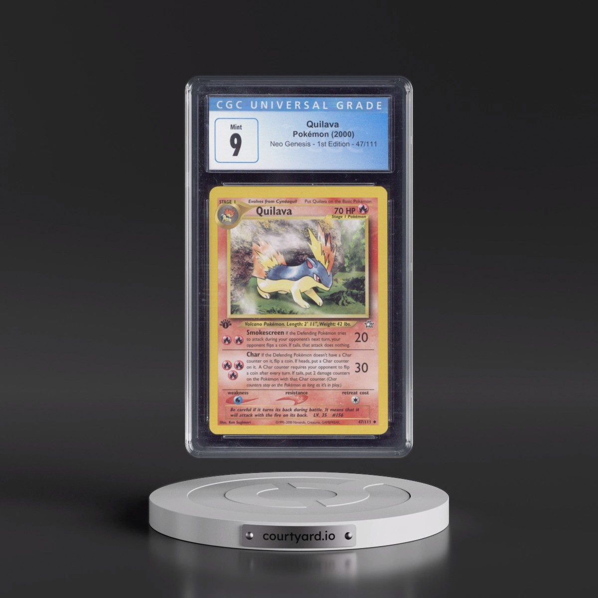 2000 Neo Genesis #47/111 Quilava - 1st Edition (CGC 9 MINT)