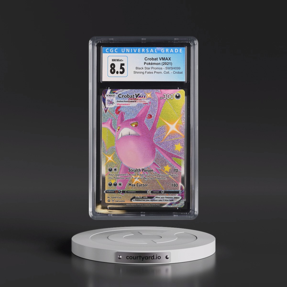 2017 Black Star Promos - Sword & Shield #SWSH099 Crobat VMAX - Holo Shining Fates Premium Collection - Crobat (CGC 8.5 NM-MT+)