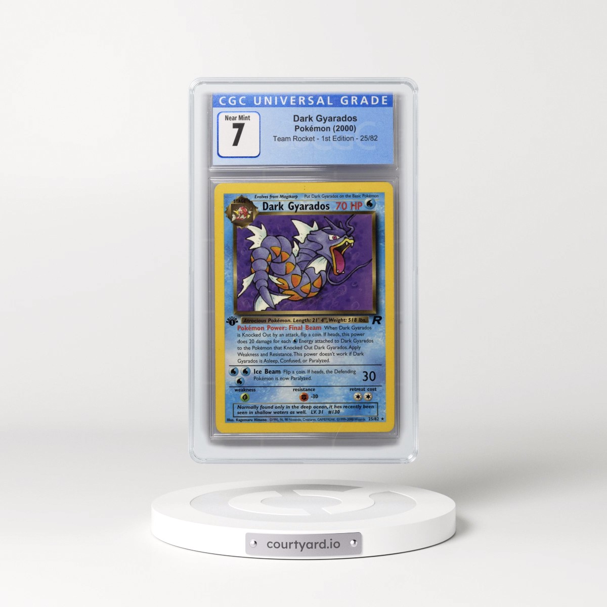 2000 Team Rocket #25/82 Dark Gyarados - 1st Edition 1st Edition (CGC 7 NM)