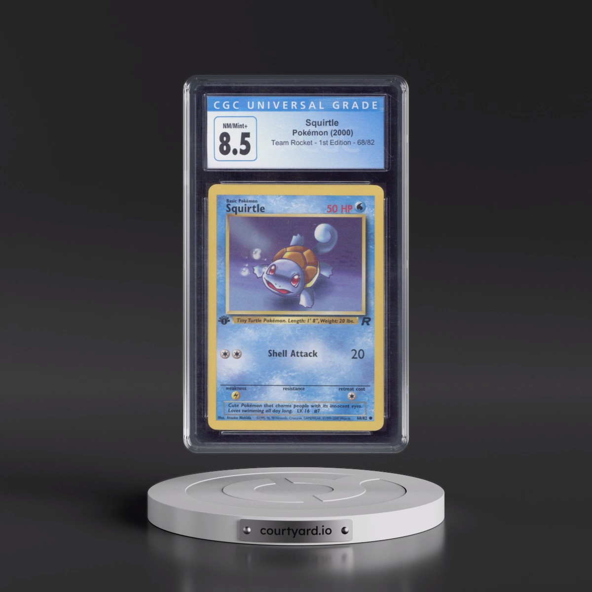 2000 Team Rocket #68/82 Squirtle - 1st Edition 1st Edition (CGC 8.5 NM-MT+)