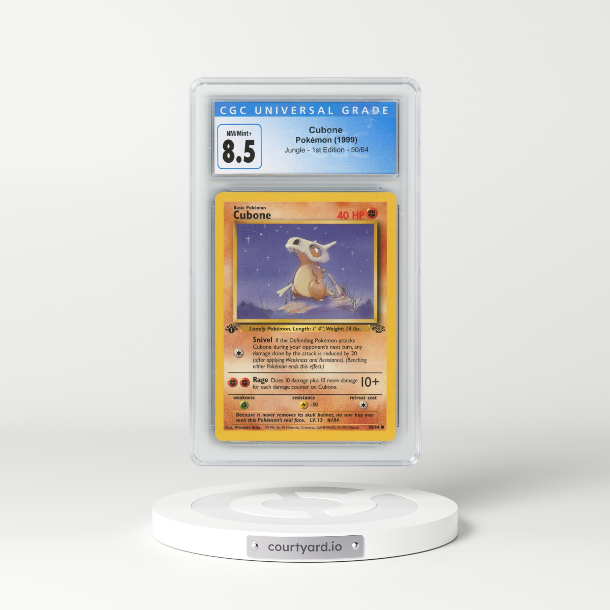 1999 Jungle #50/64 Cubone - 1st Edition 1st Edition (CGC 8.5 NM-MT+)