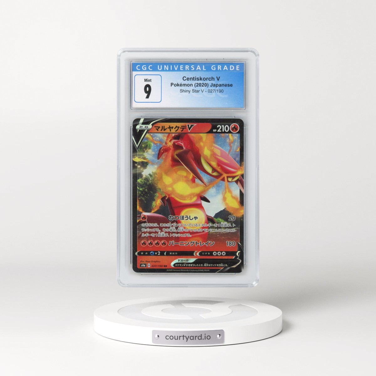 2020 Shiny Star V #027/190 Centiskorch V - Holo (CGC 9 MINT)