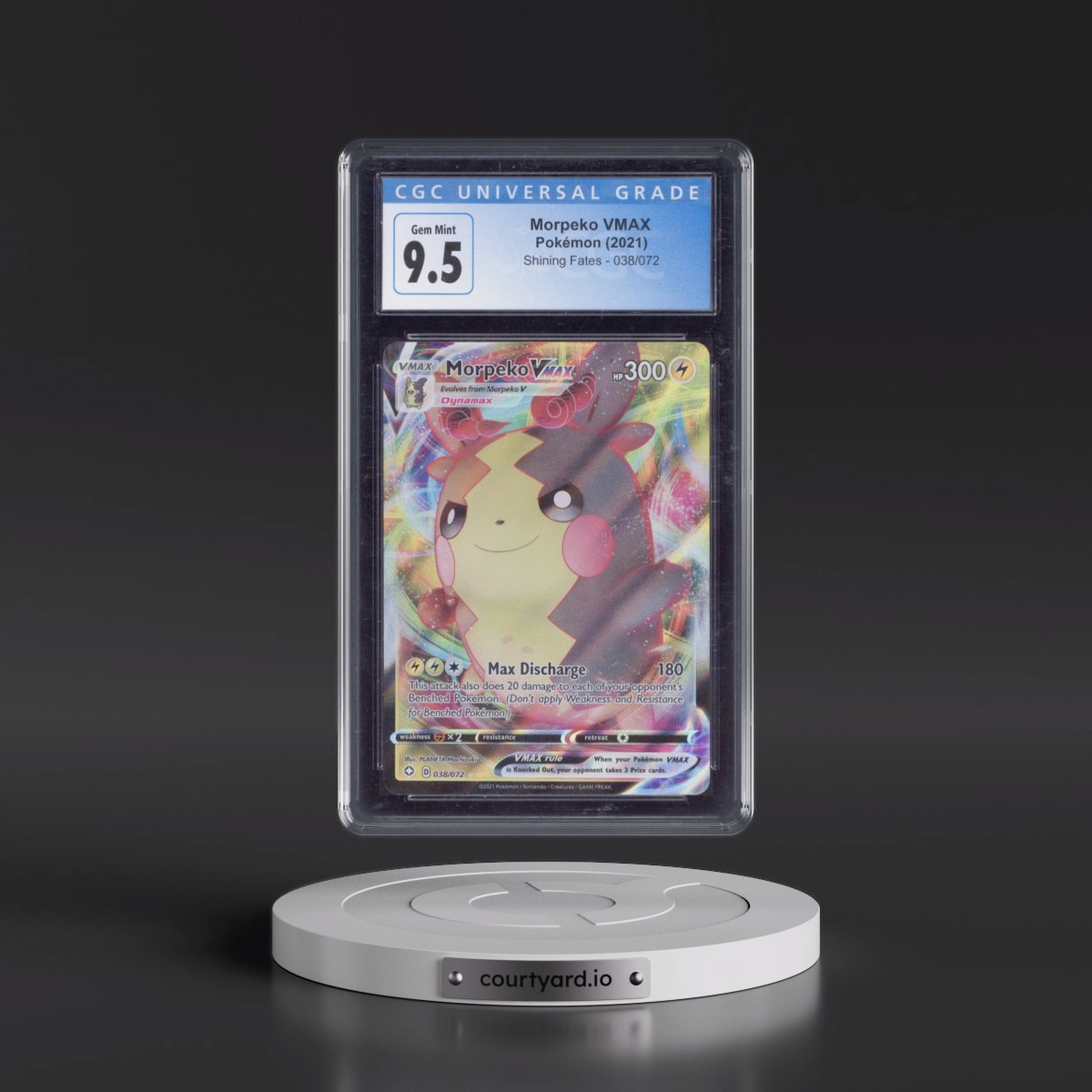2021 Shining Fates #038/072 Morpeko VMAX - Holo (CGC 10 GEM MINT)